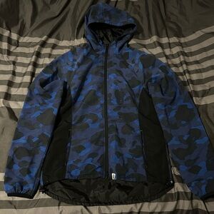 Bape blue windbreaker
